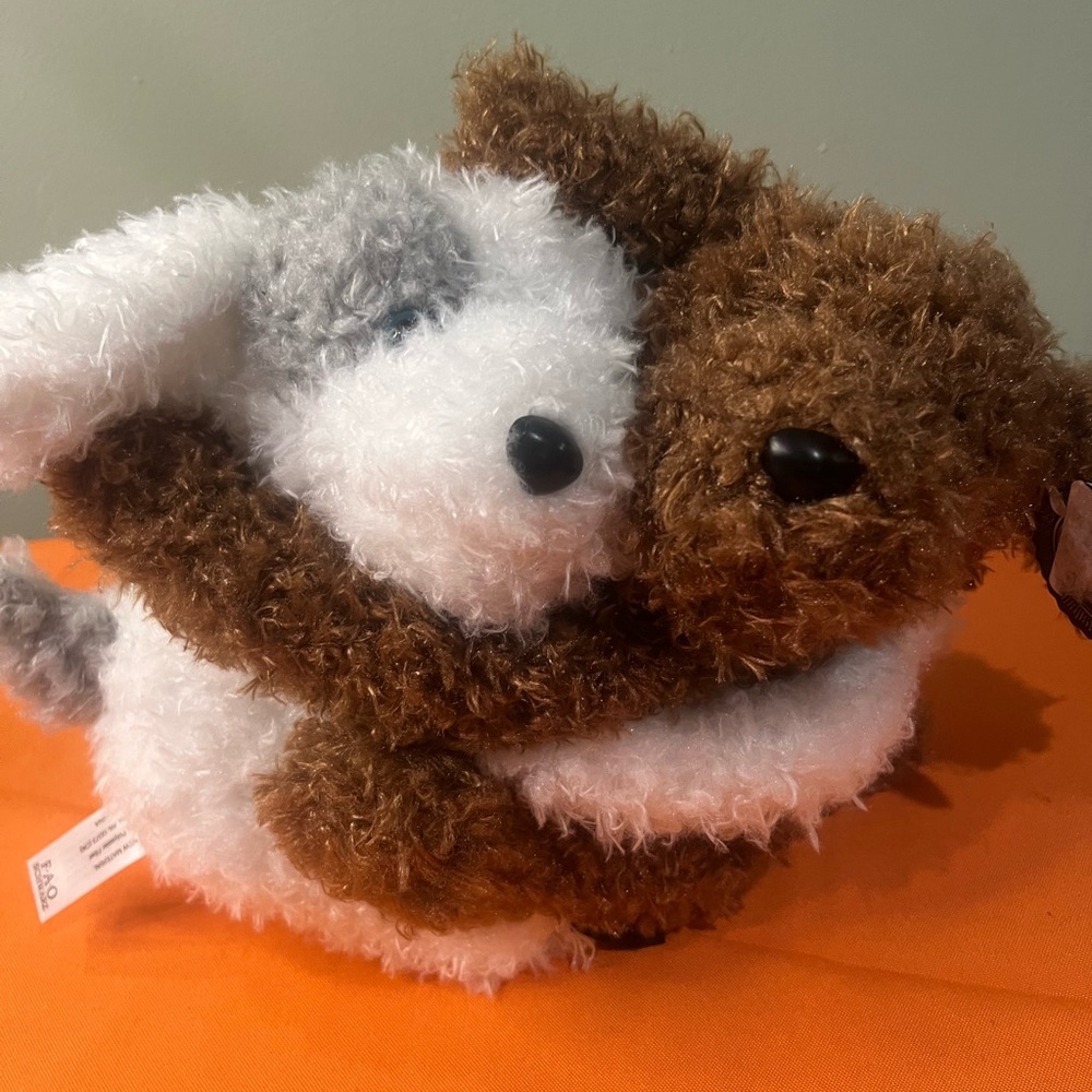 FAO Schwarz Brown and White Stuffed Animals - Picture 9 of 10